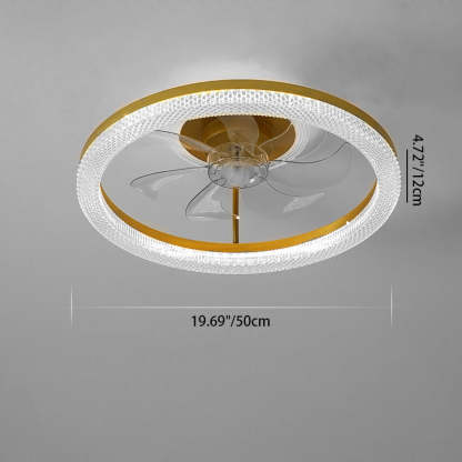 Modern Iron Mount Ceiling Fan Light