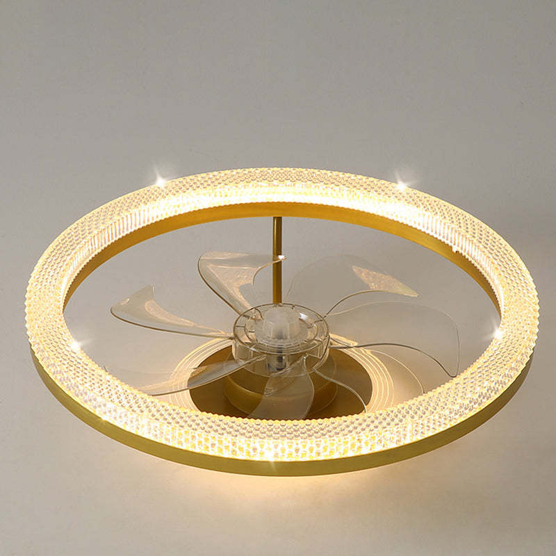 Modern Iron Mount Ceiling Fan Light