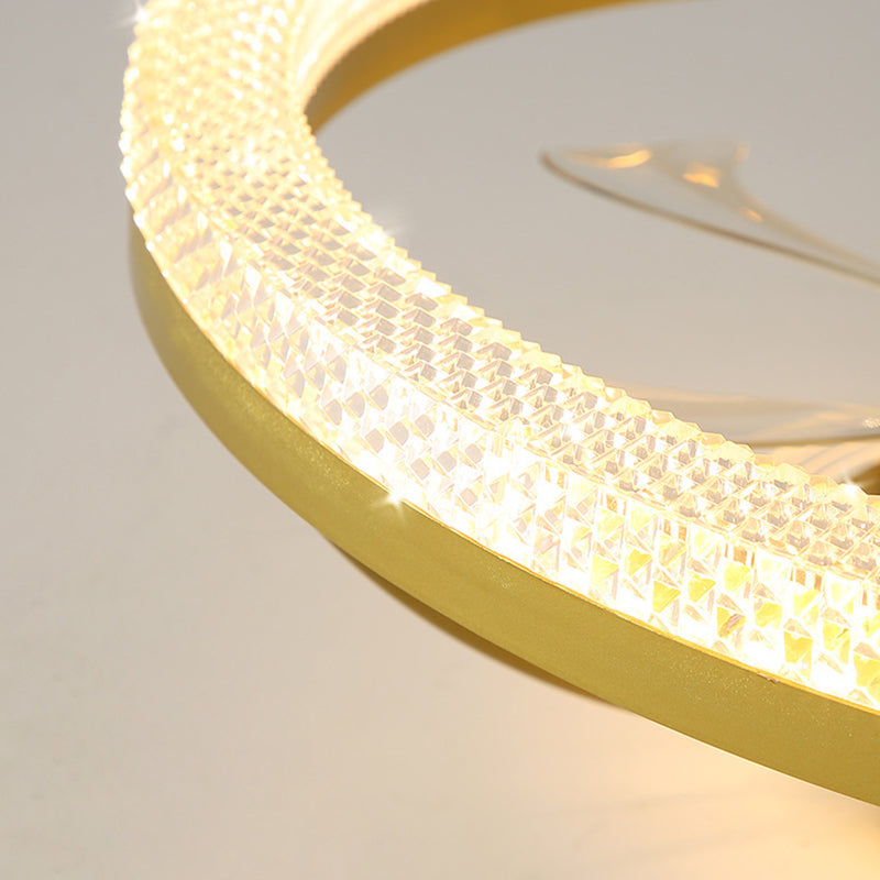 Modern Iron Mount Ceiling Fan Light