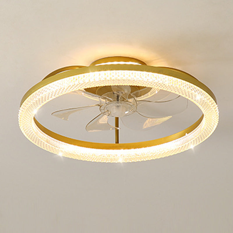 Modern Iron Mount Ceiling Fan Light