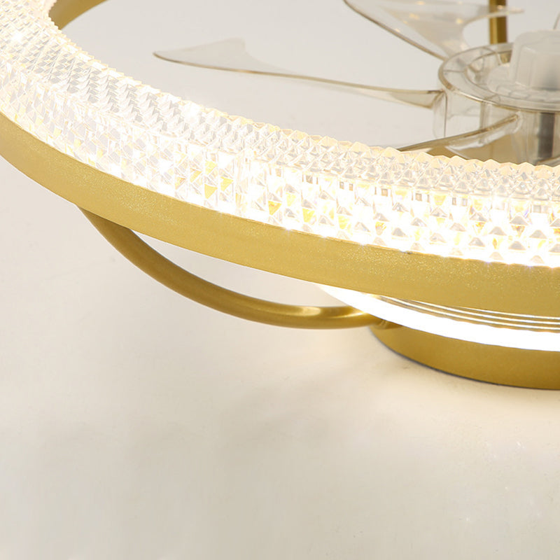 Modern Iron Mount Ceiling Fan Light
