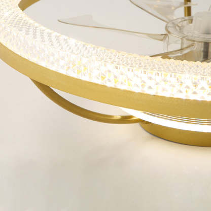 Modern Iron Mount Ceiling Fan Light