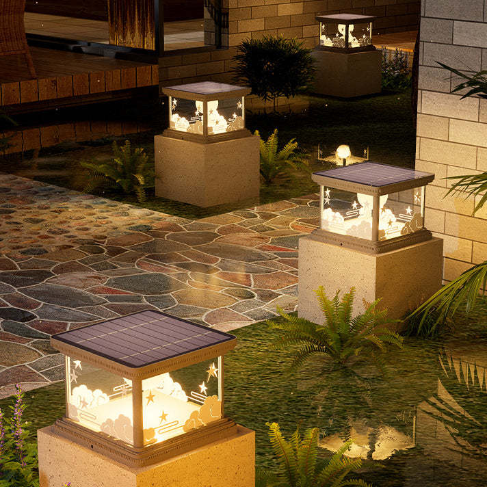 Modern Square Aluminum Acrylic LED Landscape Light