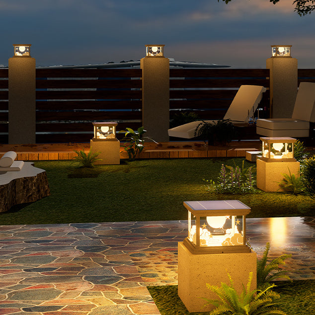 Modern Square Aluminum Acrylic LED Landscape Light