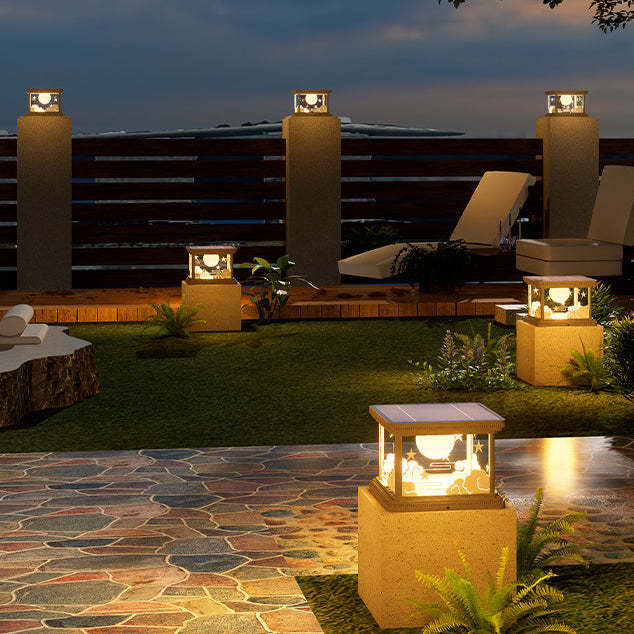 Modern Square Aluminum Acrylic LED Landscape Light