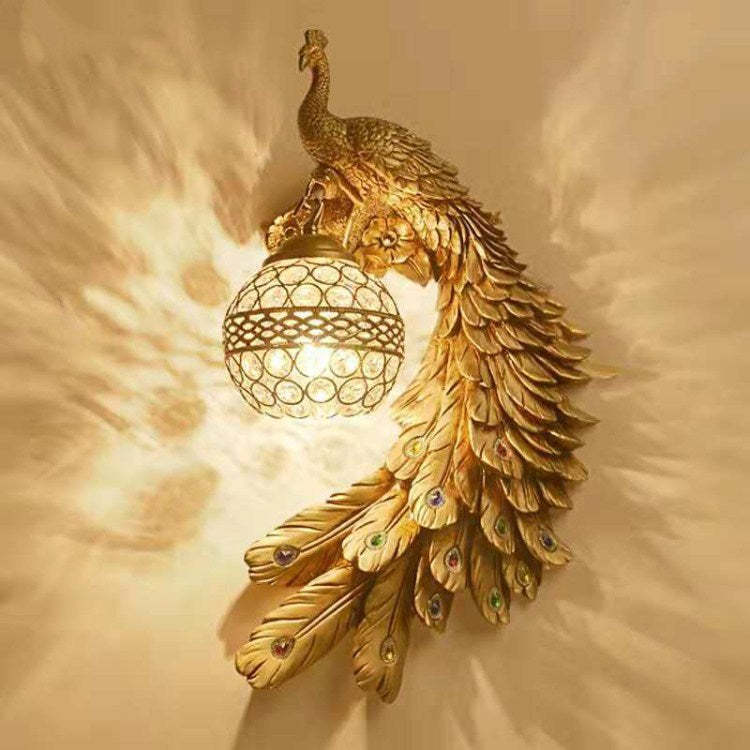 Traditional decor home resin wall sconces — Right / White / 220V-240V (UK/AU)