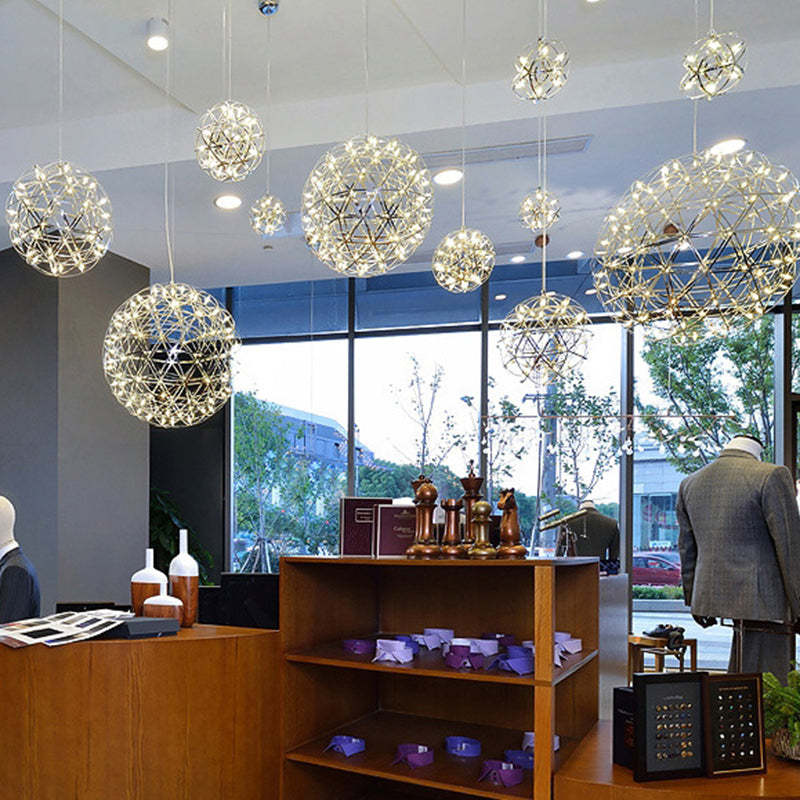 Nordic Dandelion Stainless Steel LED Pendant