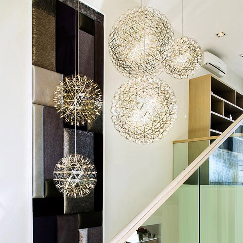 Nordic Dandelion Stainless Steel LED Pendant