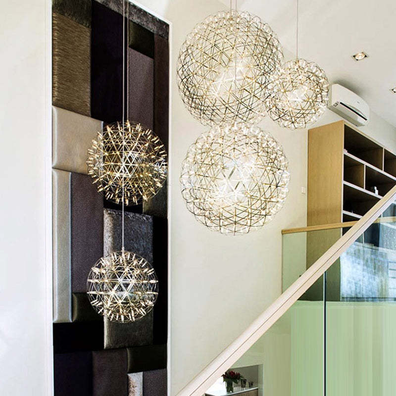 Nordic Dandelion Stainless Steel LED Pendant