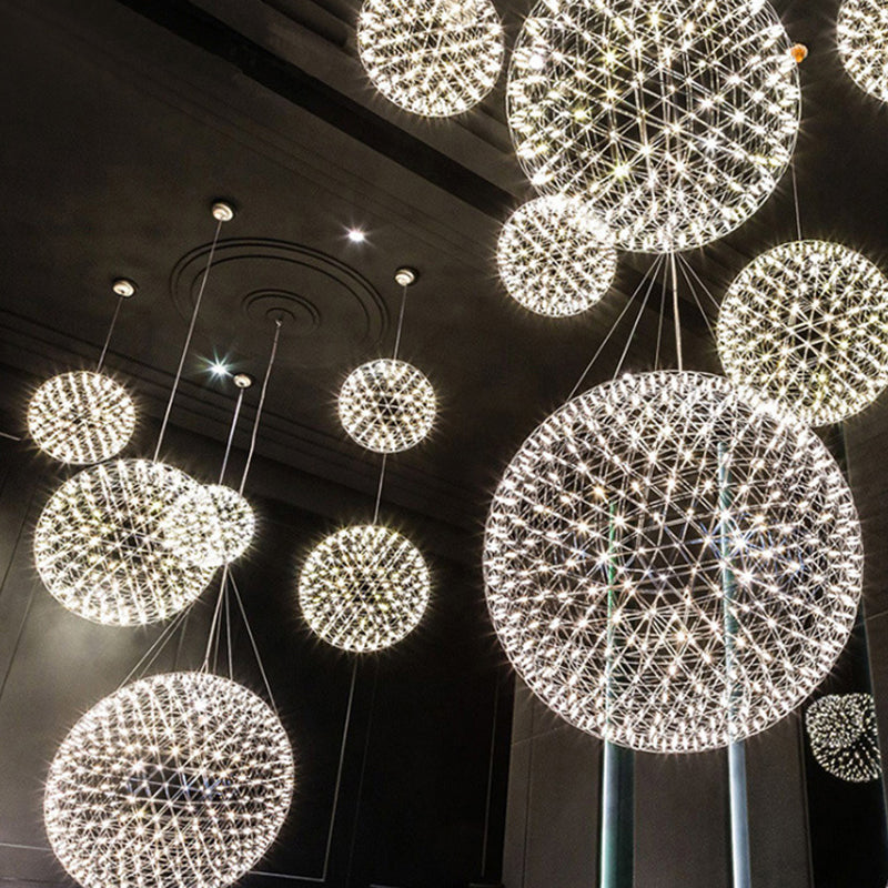 Nordic Dandelion Stainless Steel LED Pendant