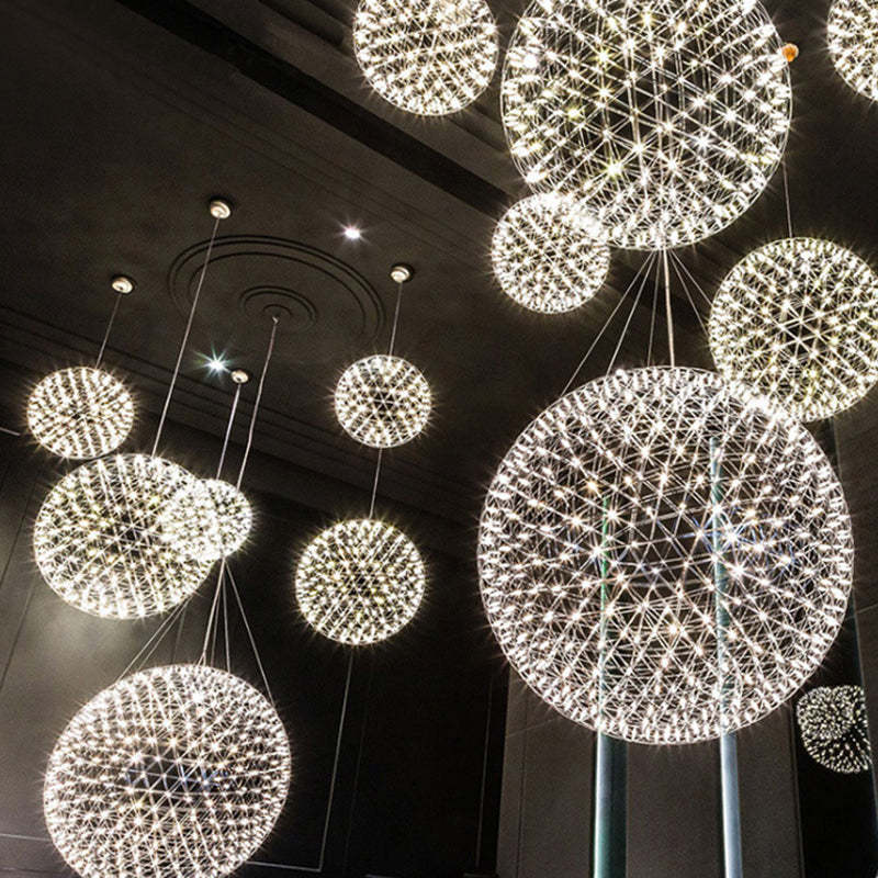 Nordic Dandelion Stainless Steel LED Pendant