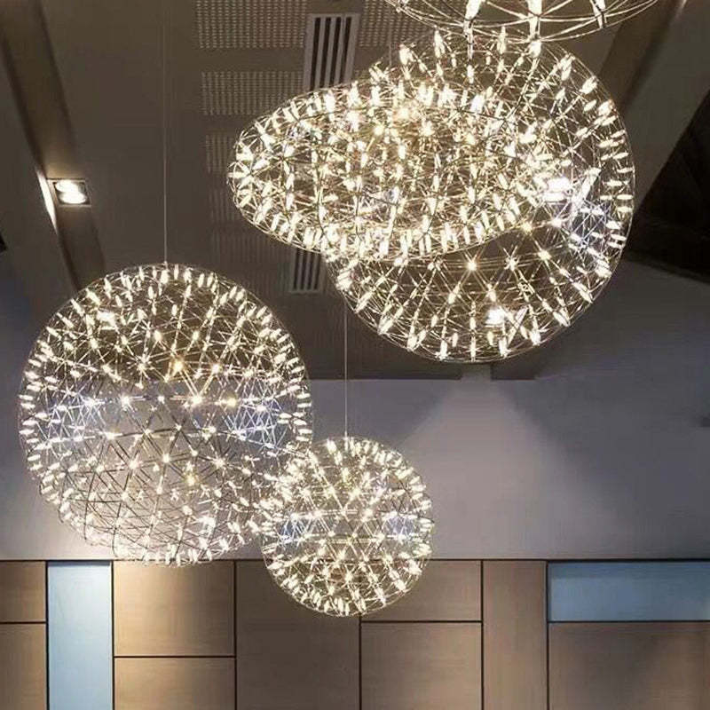 Nordic Dandelion Stainless Steel LED Pendant
