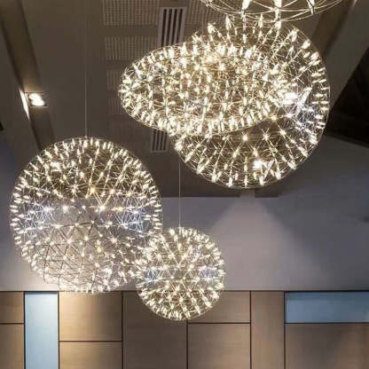 Nordic Dandelion Stainless Steel LED Pendant