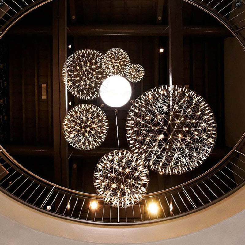 Nordic Dandelion Stainless Steel LED Pendant