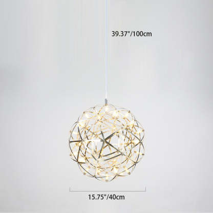 Nordic Dandelion Stainless Steel LED Pendant