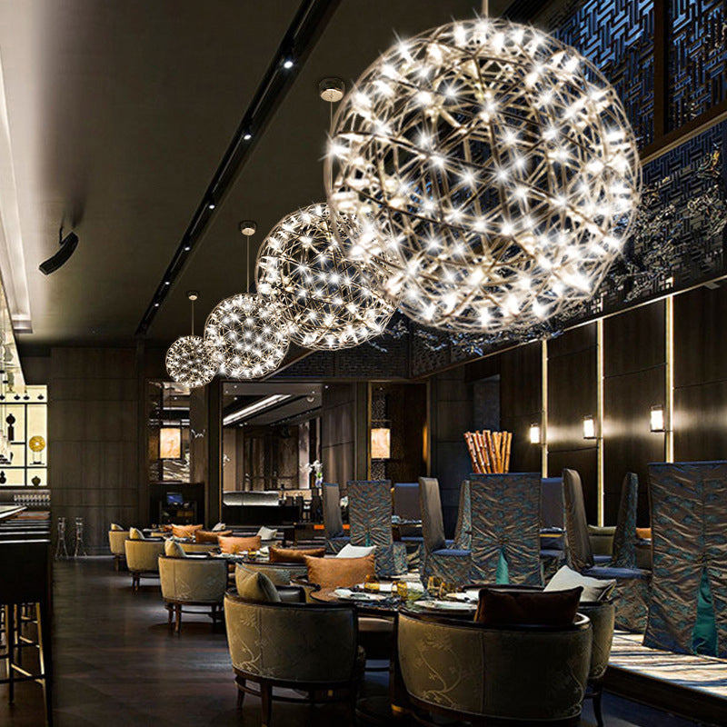 Nordic Dandelion Stainless Steel LED Pendant