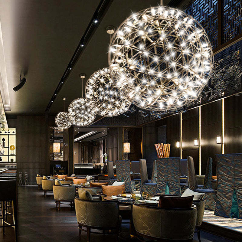 Nordic Dandelion Stainless Steel LED Pendant