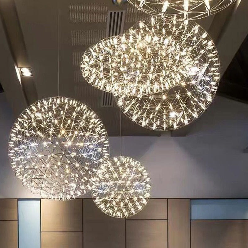 Nordic Dandelion Stainless Steel LED Pendant