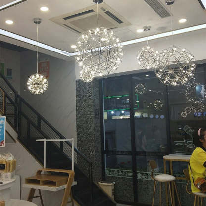 Nordic Dandelion Stainless Steel LED Pendant