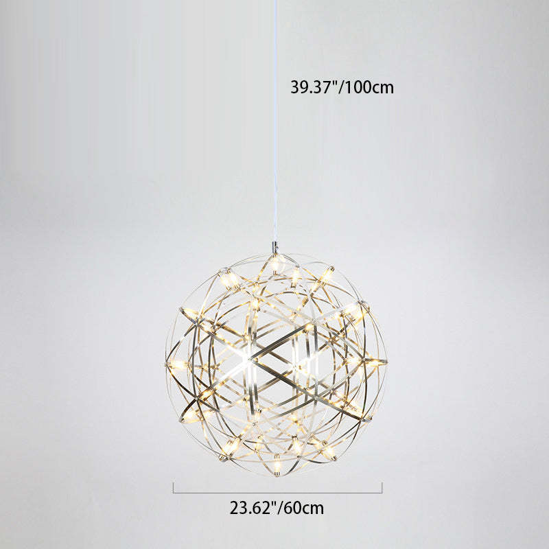 Nordic Dandelion Stainless Steel LED Pendant