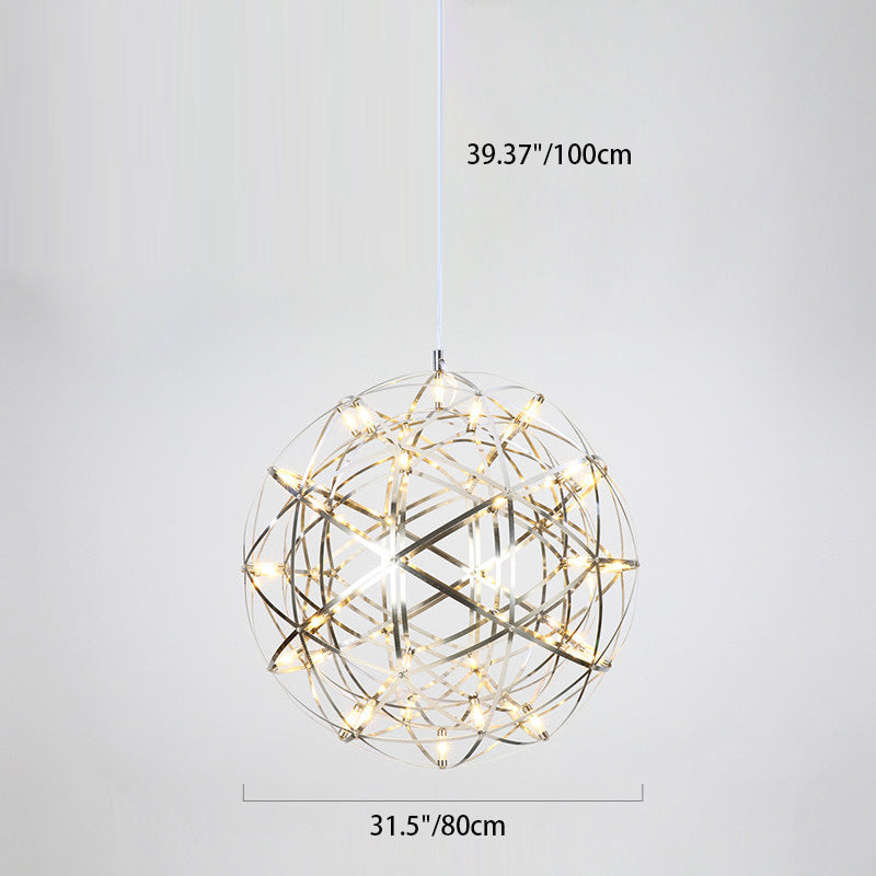 Nordic Dandelion Stainless Steel LED Pendant