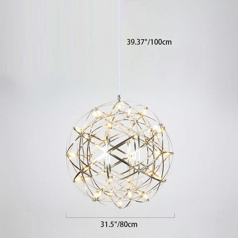 Nordic Dandelion Stainless Steel LED Pendant