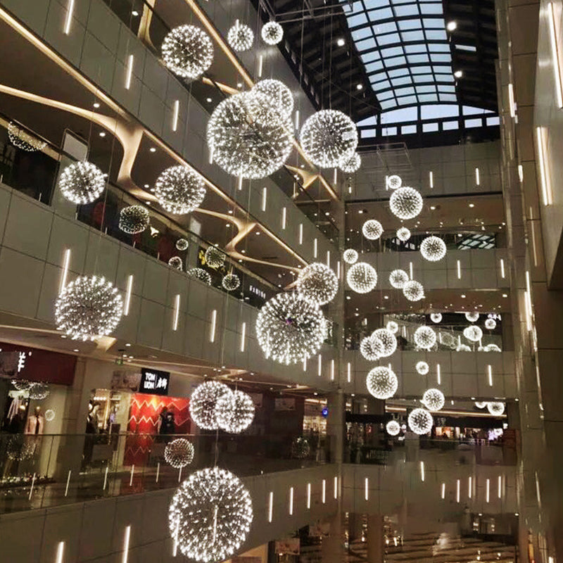 Nordic Dandelion Stainless Steel LED Pendant