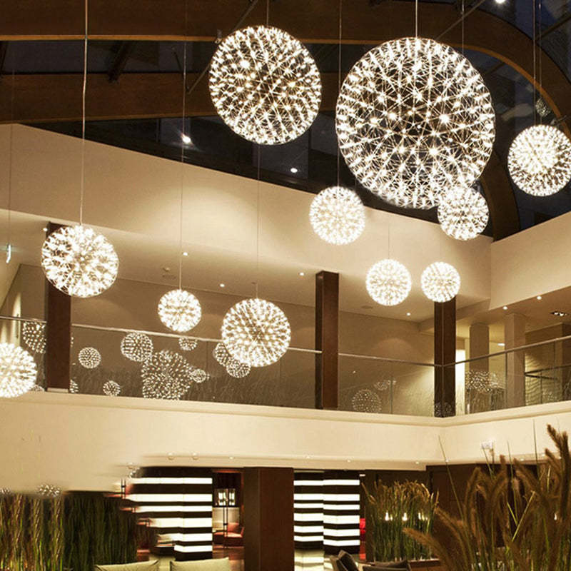 Nordic Dandelion Stainless Steel LED Pendant