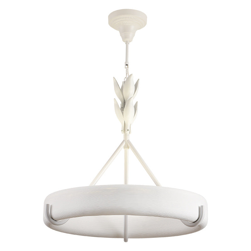 White metal resin carved floral chandeliers - traditional
