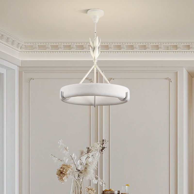 Carved floral metal chandeliers for entryway — Large / 110V-120V (US/CA)