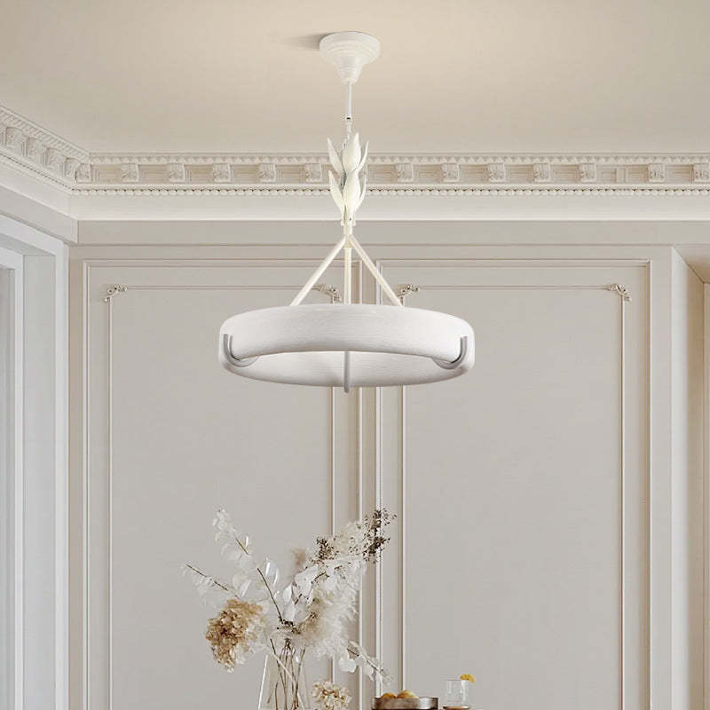 Carved floral metal chandeliers for entryway — Large / 110V-120V (US/CA)