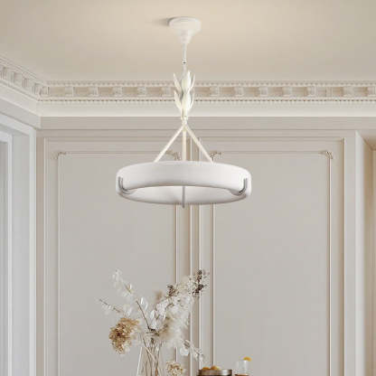 Carved floral metal chandeliers for entryway — Large / 110V-120V (US/CA)