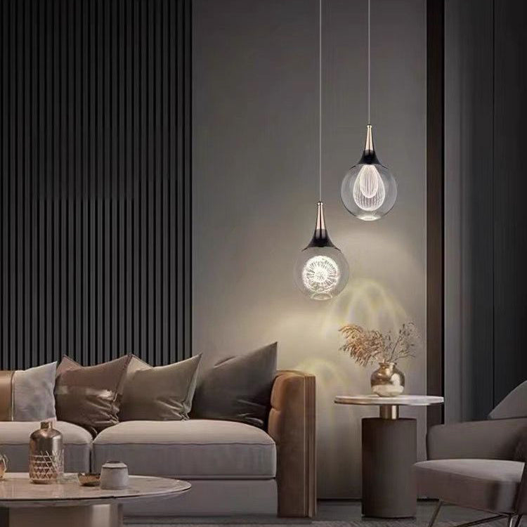 Aluminum Crystal Ball Deer Jellyfish Earth LED Pendant Light — Deer / Warm Light(3000K) / 220V-240V For UK/AU