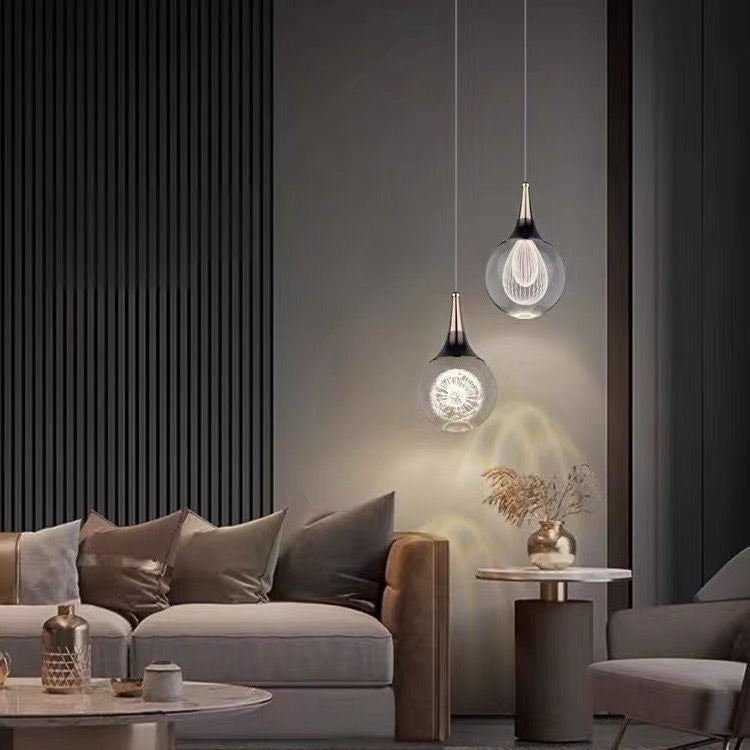 Aluminum Crystal Ball Deer Jellyfish Earth LED Pendant Light — Deer / Warm Light(3000K) / 110V-120V For US/CA