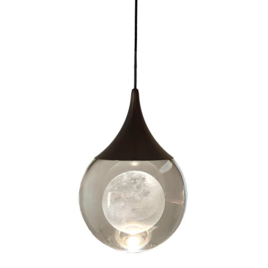 Aluminum Crystal Ball Deer Jellyfish Earth LED Pendant Light — Moon / Neutral Light (4000K) / 220V-240V For UK/AU