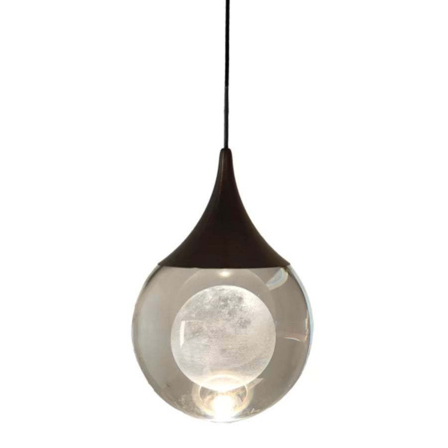 Aluminum Crystal Ball Deer Jellyfish Earth LED Pendant Light — Moon / Neutral Light (4000K) / 220V-240V For UK/AU