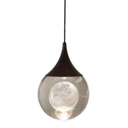 Aluminum Crystal Ball Deer Jellyfish Earth LED Pendant Light — Moon / Neutral Light (4000K) / 220V-240V For UK/AU