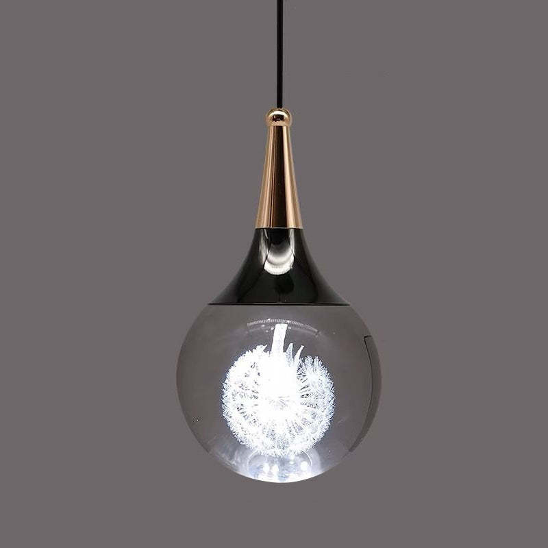 Aluminum Crystal Ball Deer Jellyfish Earth LED Pendant Light