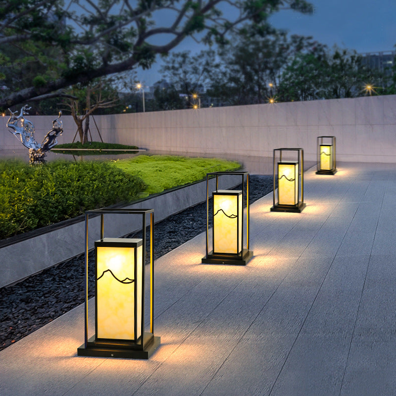 Chinese Solar Stainless Steel Faux Landscape Light