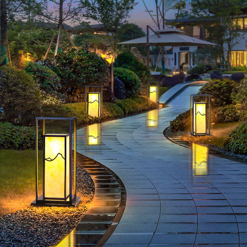 Chinese Solar Stainless Steel Faux Landscape Light