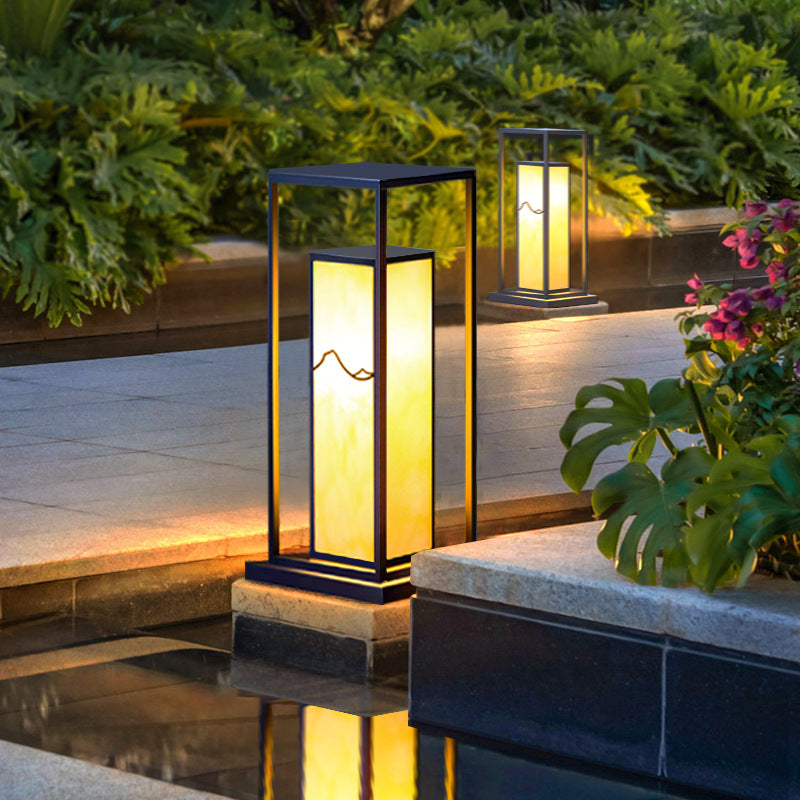 Chinese Solar Stainless Steel Faux Landscape Light