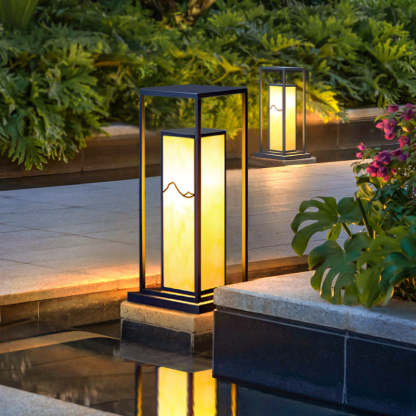 Chinese Solar Stainless Steel Faux Landscape Light