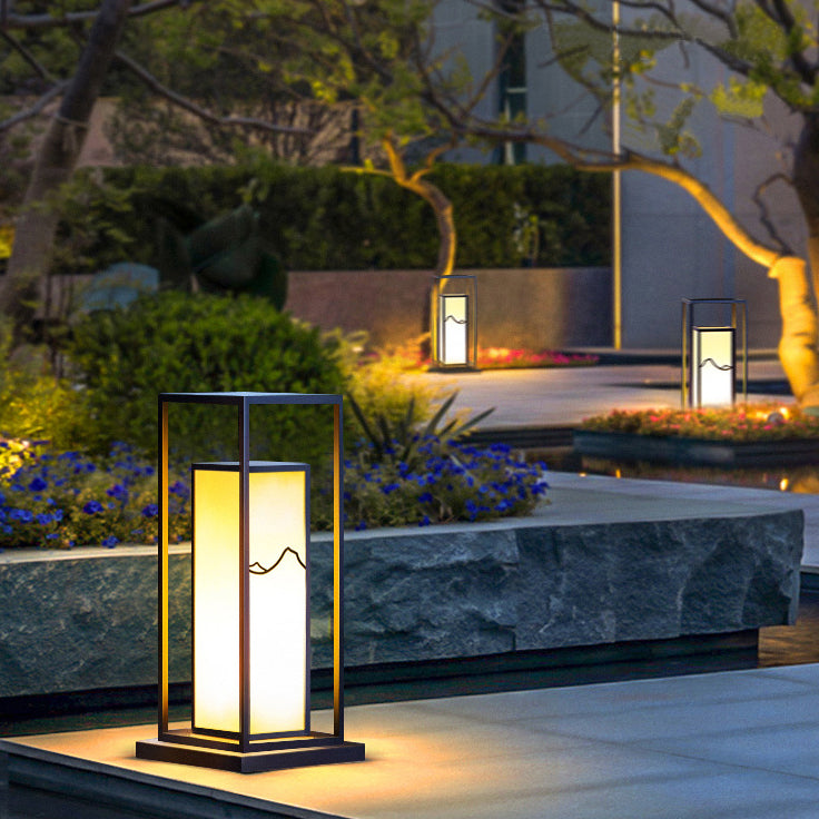 Chinese Solar Stainless Steel Faux Landscape Light