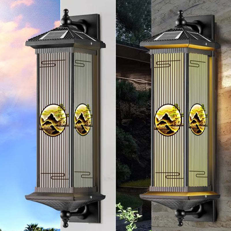 Chinese Solar Aluminum Glass Cylinder LED Wall Sconce