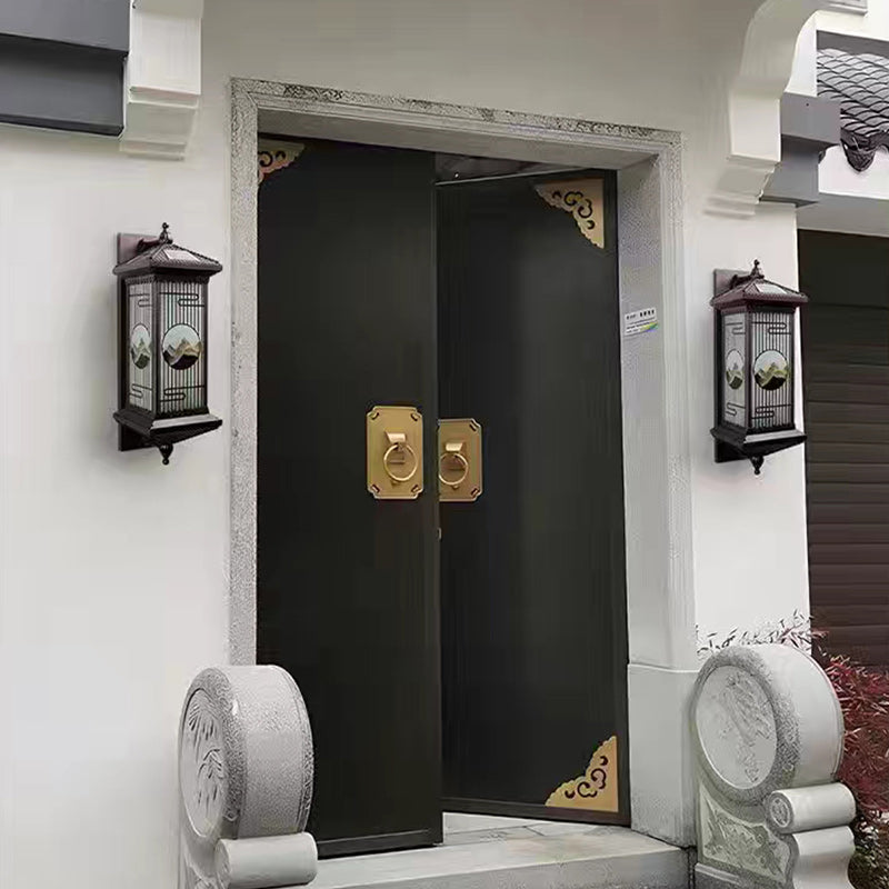 Chinese Solar Aluminum Glass Cylinder LED Wall Sconce