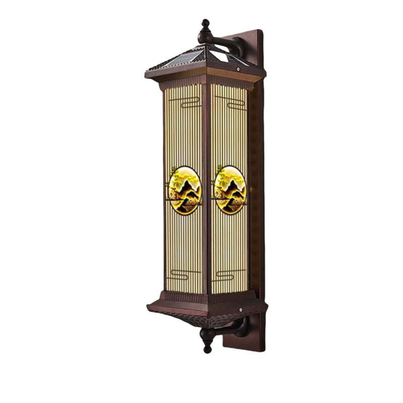 Chinese Solar Aluminum Glass Cylinder LED Wall Sconce