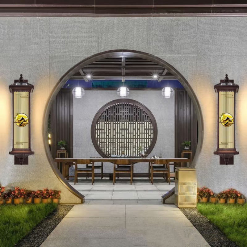 Chinese Solar Aluminum Glass Cylinder LED Wall Sconce