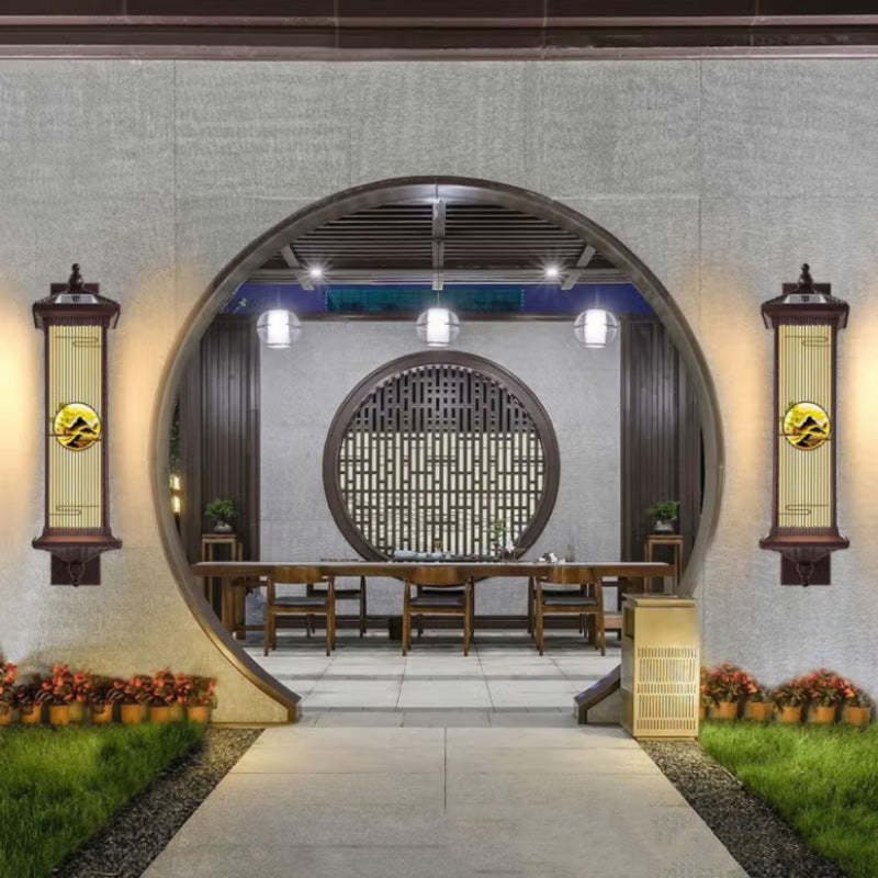 Chinese Solar Aluminum Glass Cylinder LED Wall Sconce