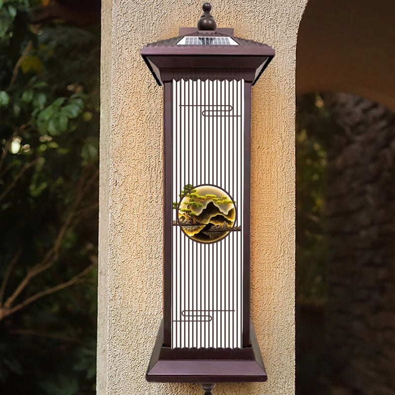 Chinese Solar Aluminum Glass Cylinder LED Wall Sconce
