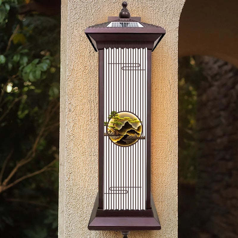 Chinese Solar Aluminum Glass Cylinder LED Wall Sconce